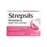 Strepsils Strawberry Sugar-Free Lozenges