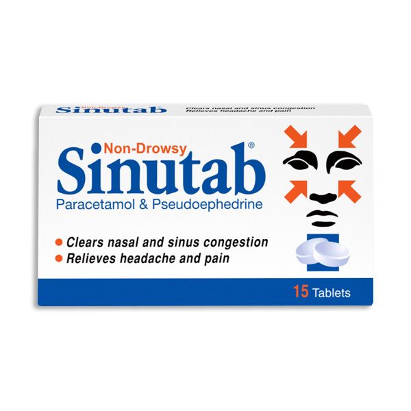 Sinutab Non-Drowsy Tablets