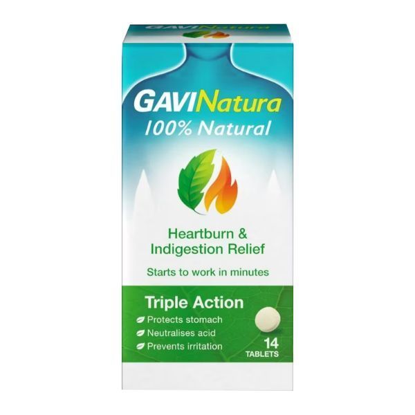 Gavinatura Natural Heartburn & Indigestion Relief 14 Tablets