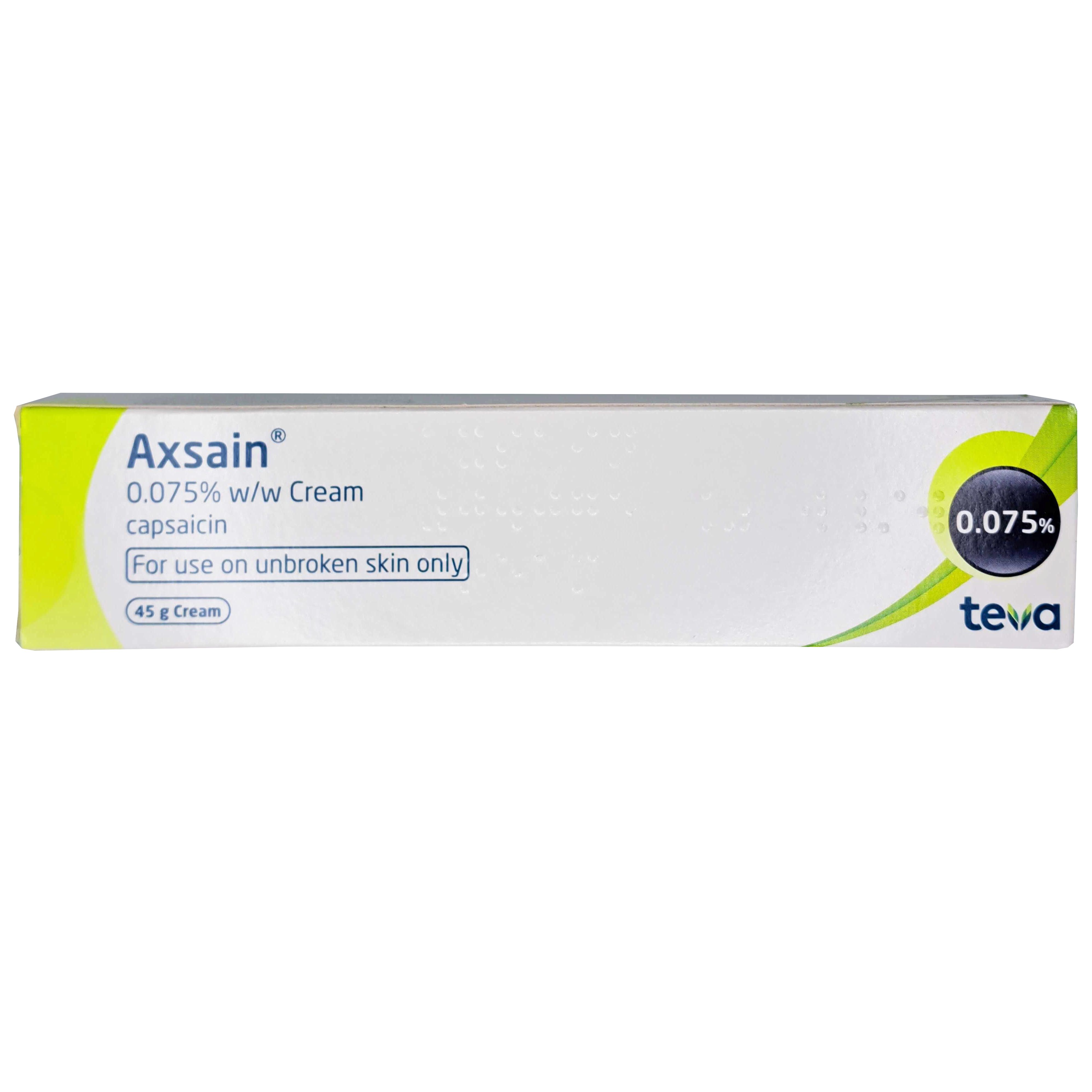 Axsain capsaicin cream