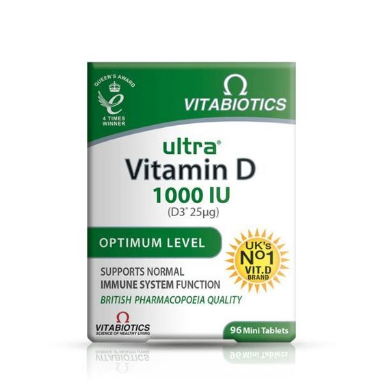 Vitabiotics Ultra Vitamin D 1000 IU Tablets (96)