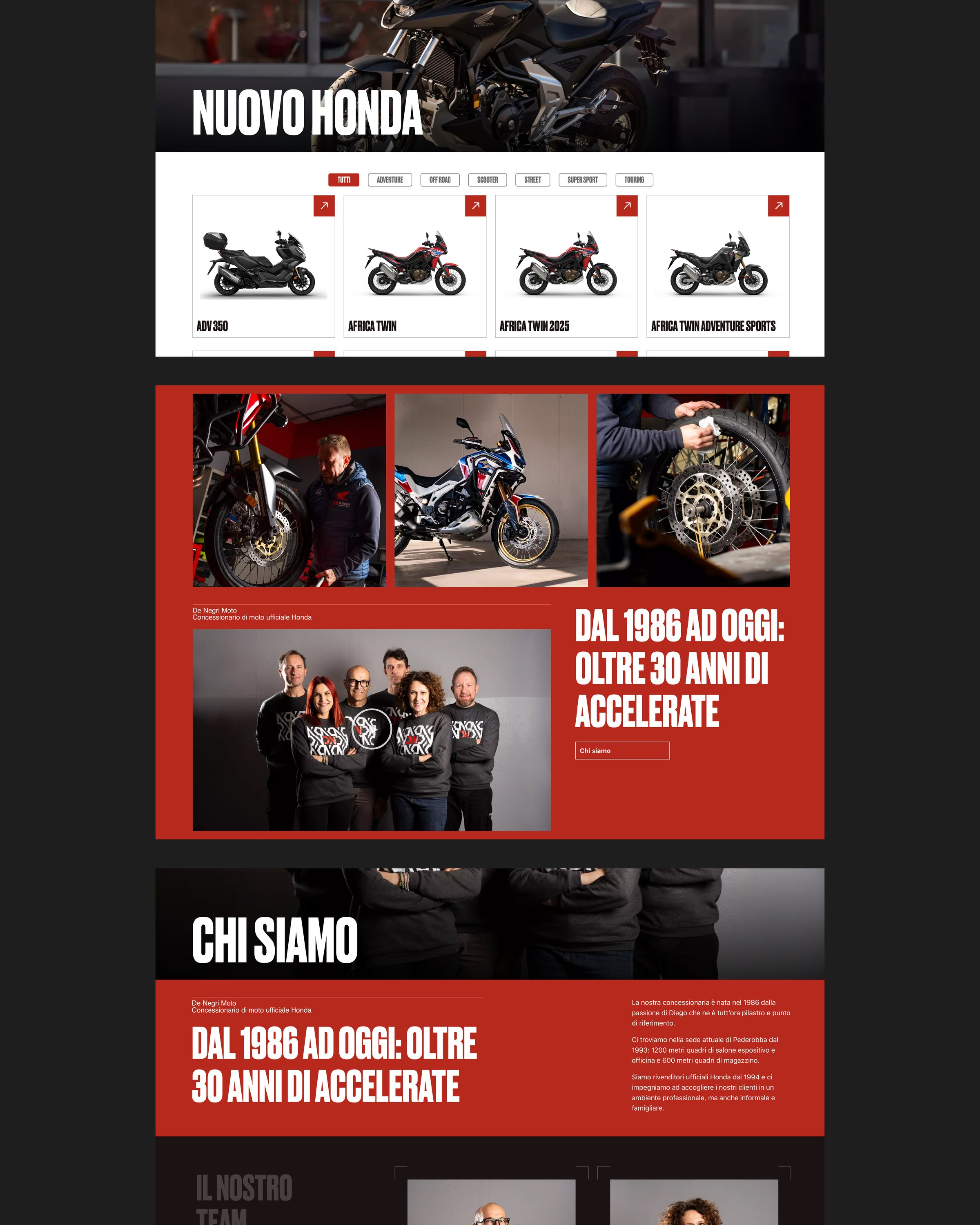 De negri moto Francesco Tognin