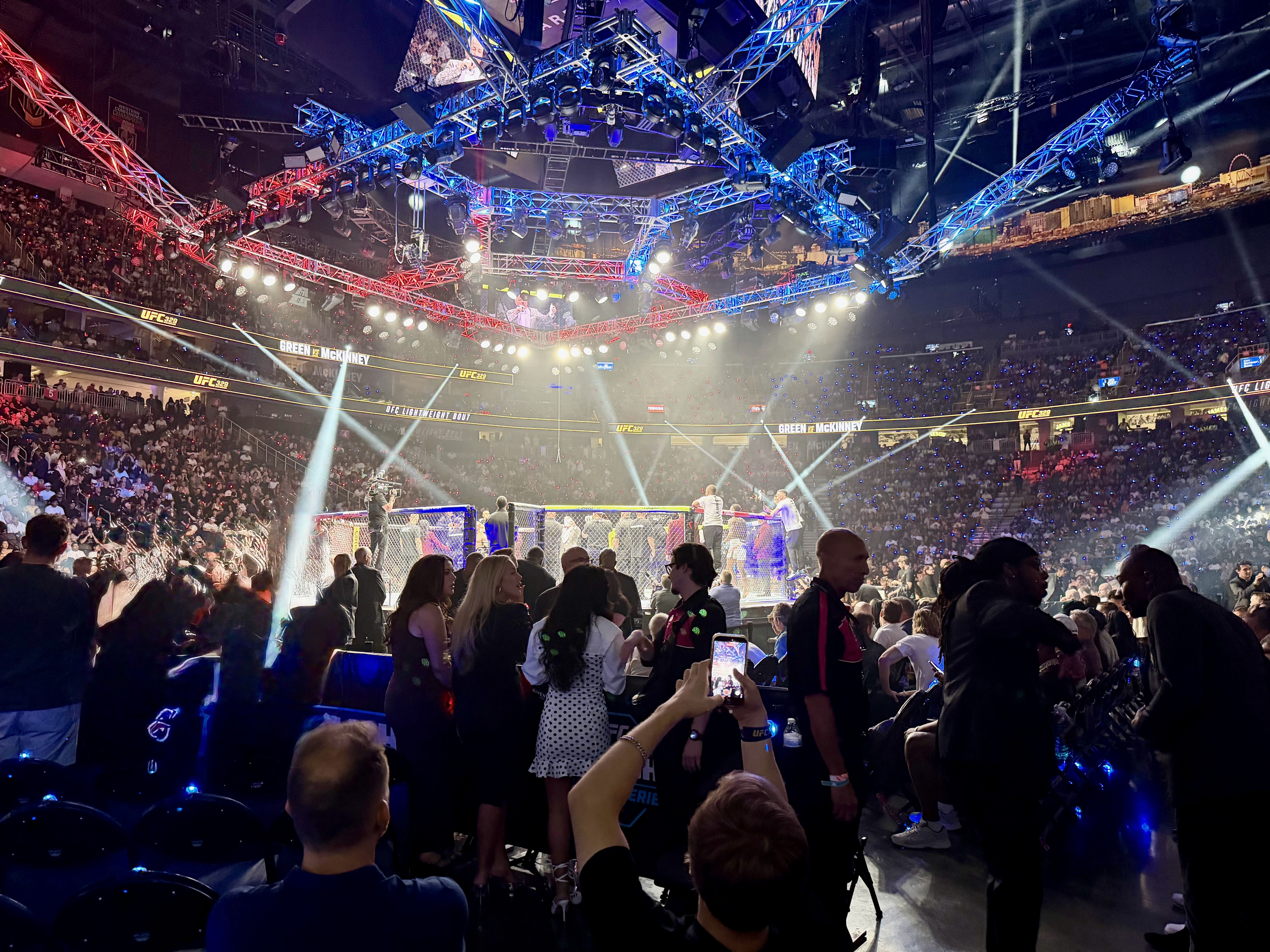 Crowd at a large secured event