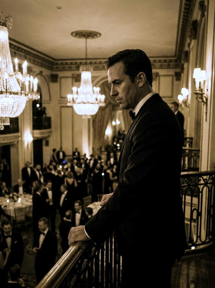 Security officer at an upscale event