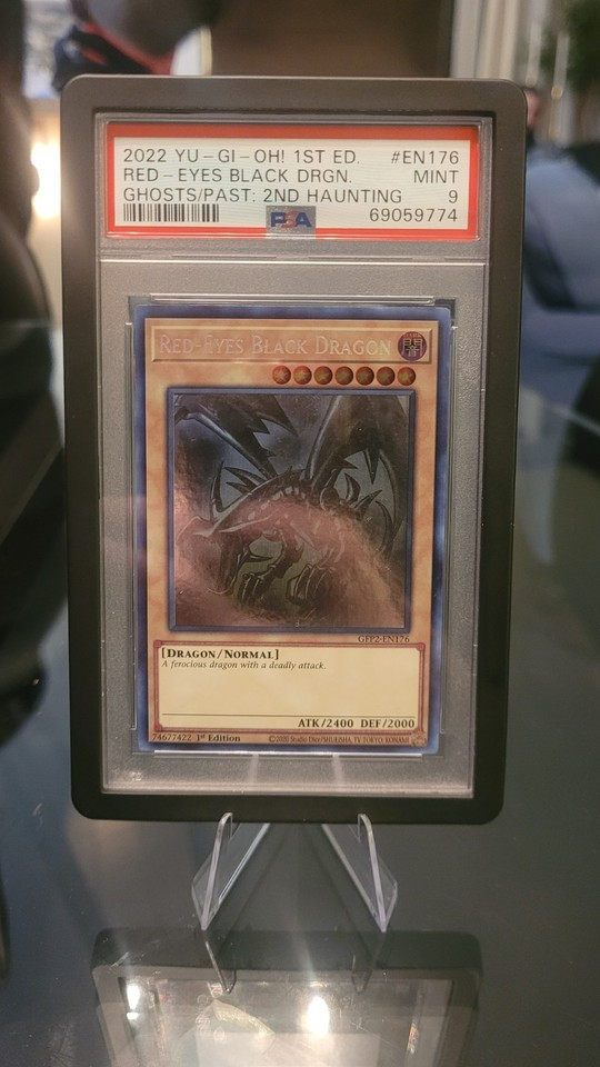 2022 Yu-Gi-Oh! Red-Eyes Black Dragon GFP2-EN76 Ghost Rare PSA 9 MINT
