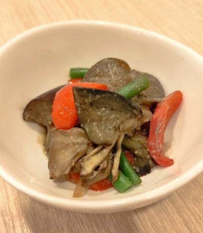 茄子と舞茸の甘味噌炒め