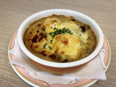 豆腐ときのこのヘルシーグラタン