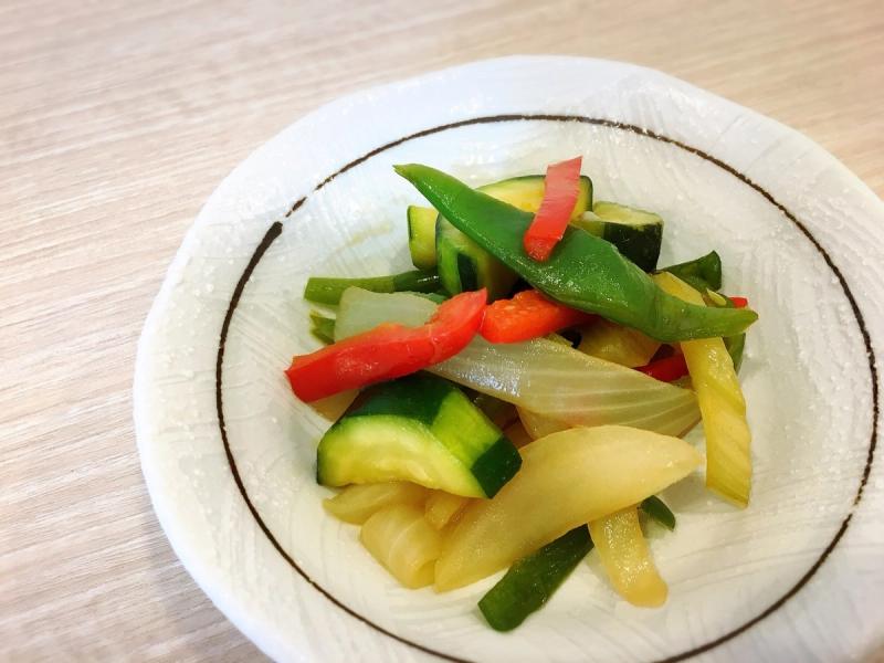 夏野菜のオイスター炒め