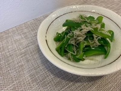 ピーマンのちりめんじゃこ炒め