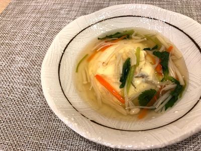 変わり豆腐の生姜あんかけ