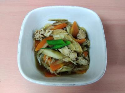 車麩としらたきの煮物
