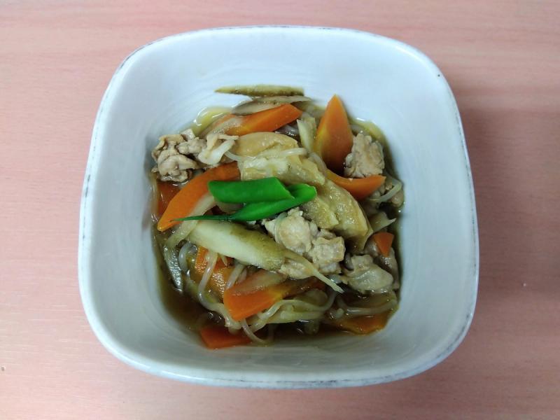 車麩としらたきの煮物
