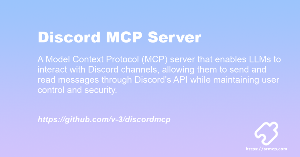 Open Graph image for Discord MCP Server
