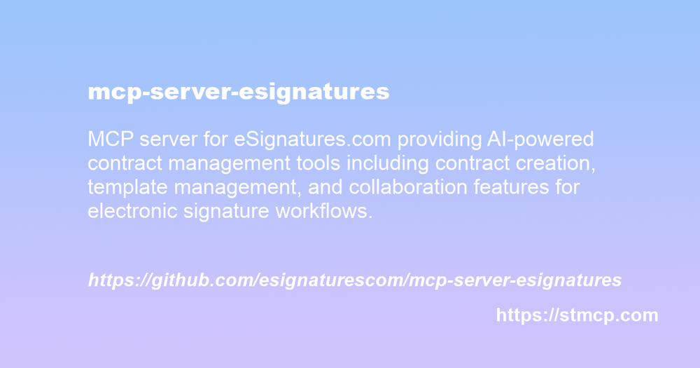 Open Graph image for mcp-server-esignatures