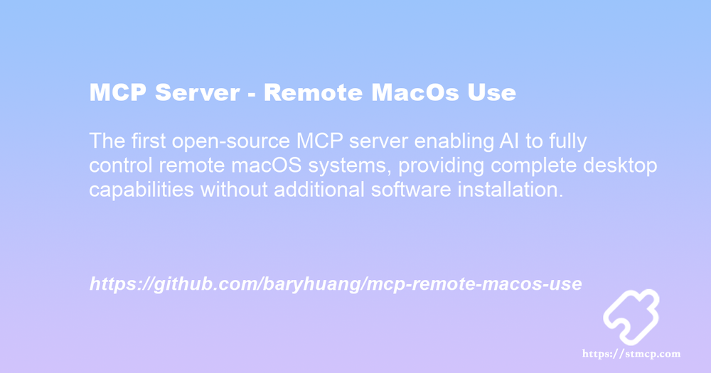 Open Graph image for MCP Server - Remote MacOs Use