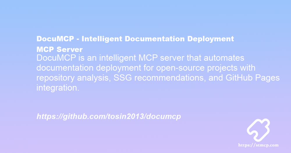 Open Graph image for DocuMCP - Intelligent Documentation Deployment MCP Server