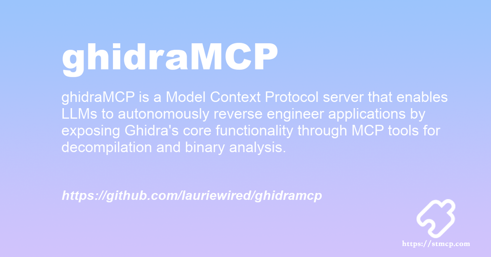 Open Graph image for ghidraMCP