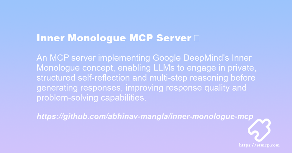 Open Graph image for Inner Monologue MCP Server 🧠