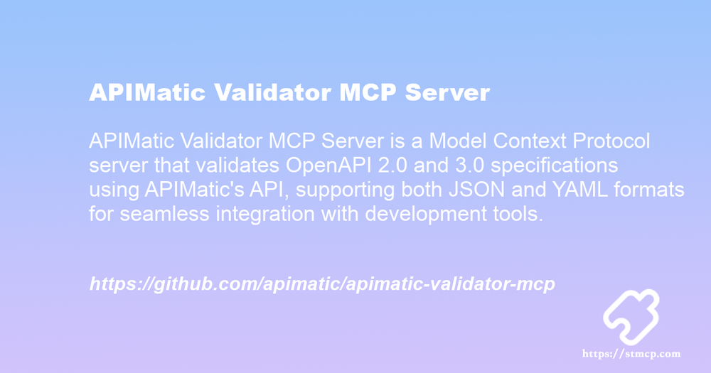 Open Graph image for APIMatic Validator MCP Server