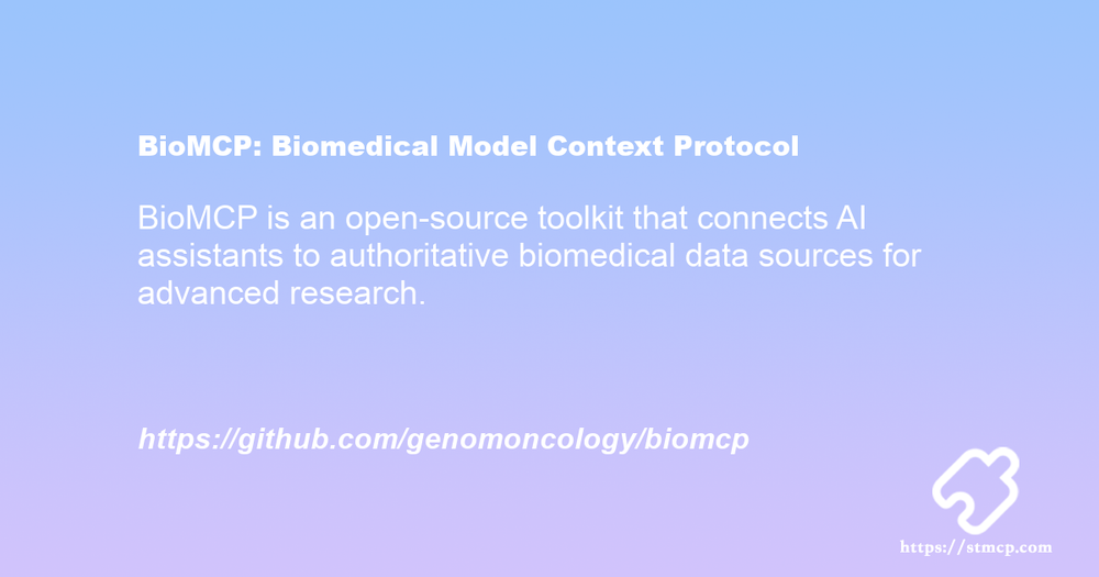Open Graph image for BioMCP: Biomedical Model Context Protocol