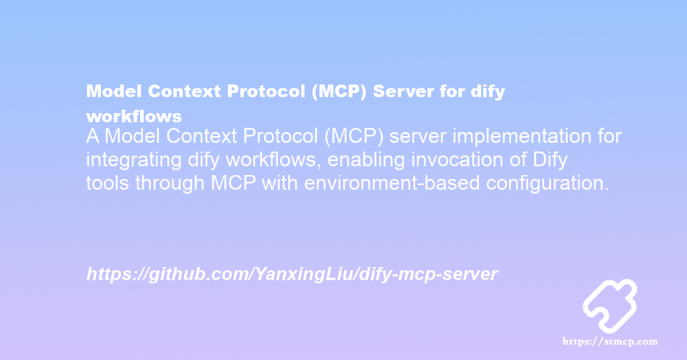 Open Graph image for Model Context Protocol (MCP) Server for dify workflows