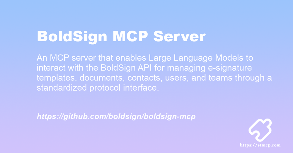 Open Graph image for BoldSign MCP Server