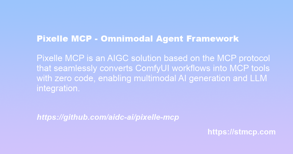 Open Graph image for Pixelle MCP - Omnimodal Agent Framework