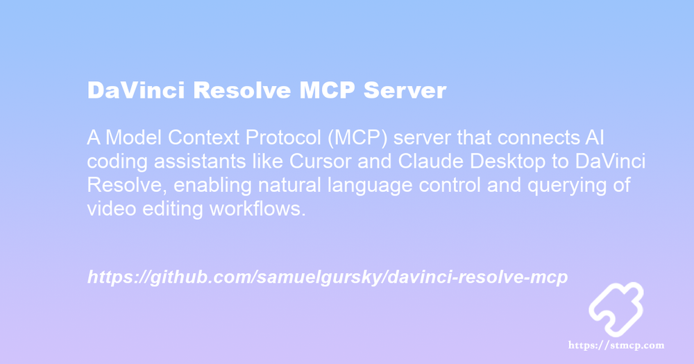 Open Graph image for DaVinci Resolve MCP Server
