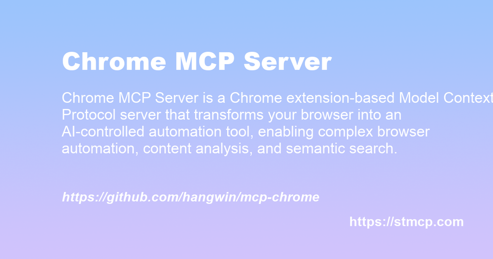 Open Graph image for Chrome MCP Server