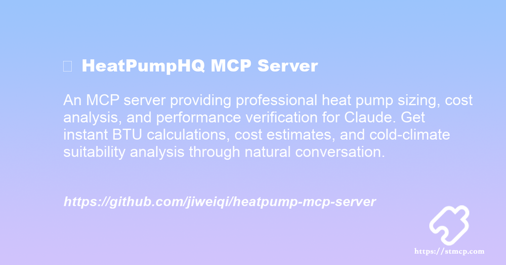 Open Graph image for 🏠 HeatPumpHQ MCP Server