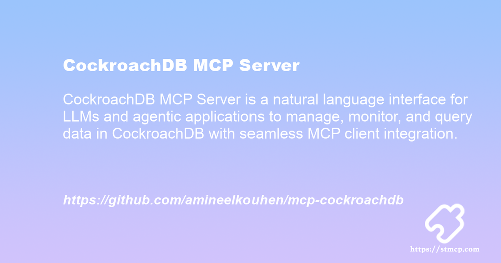 Open Graph image for CockroachDB MCP Server