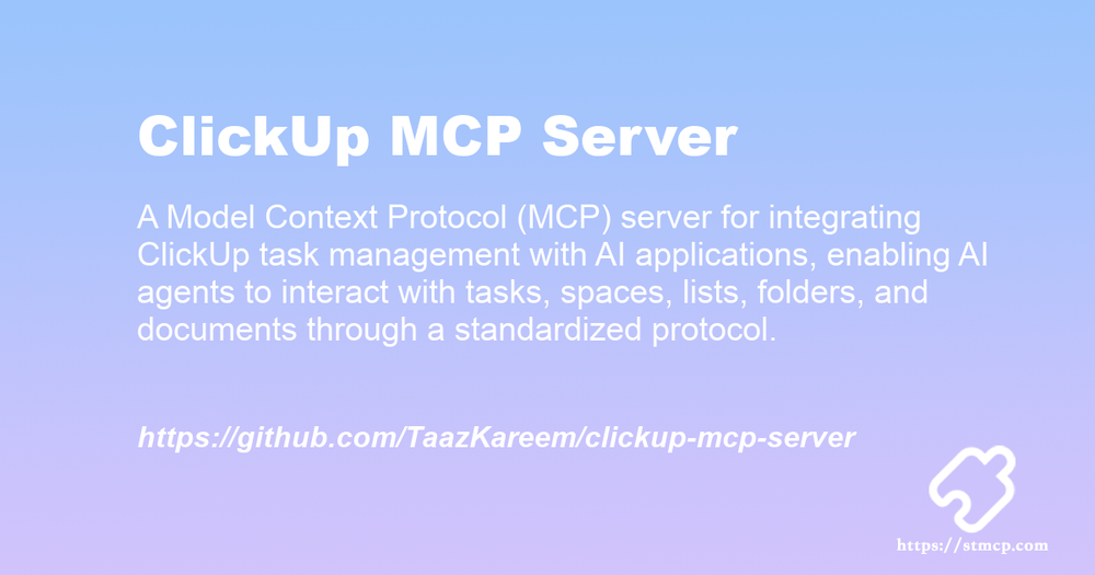 Open Graph image for ClickUp MCP Server