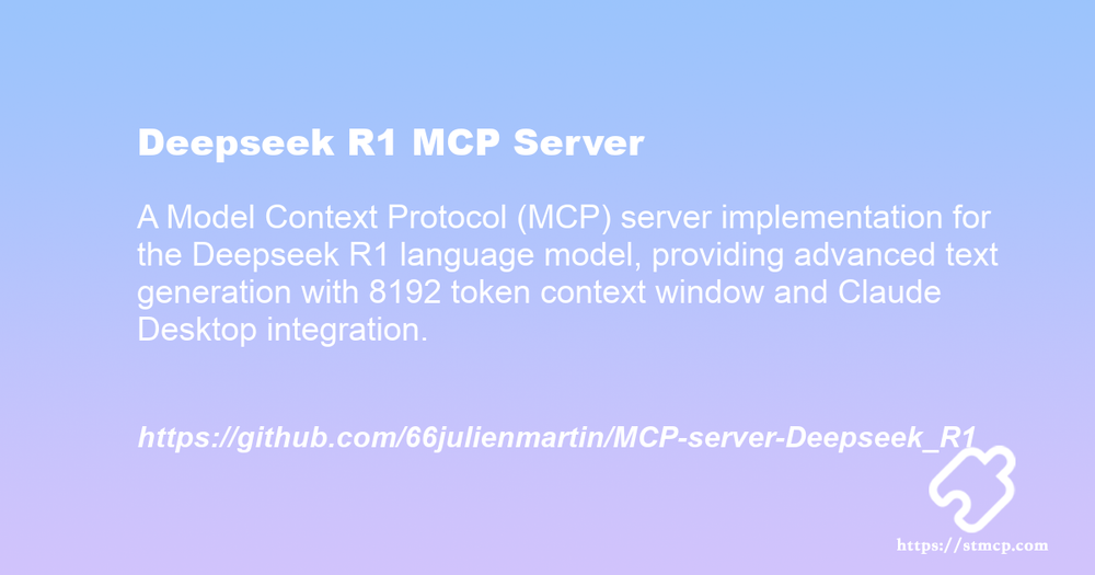 Open Graph image for Deepseek R1 MCP Server