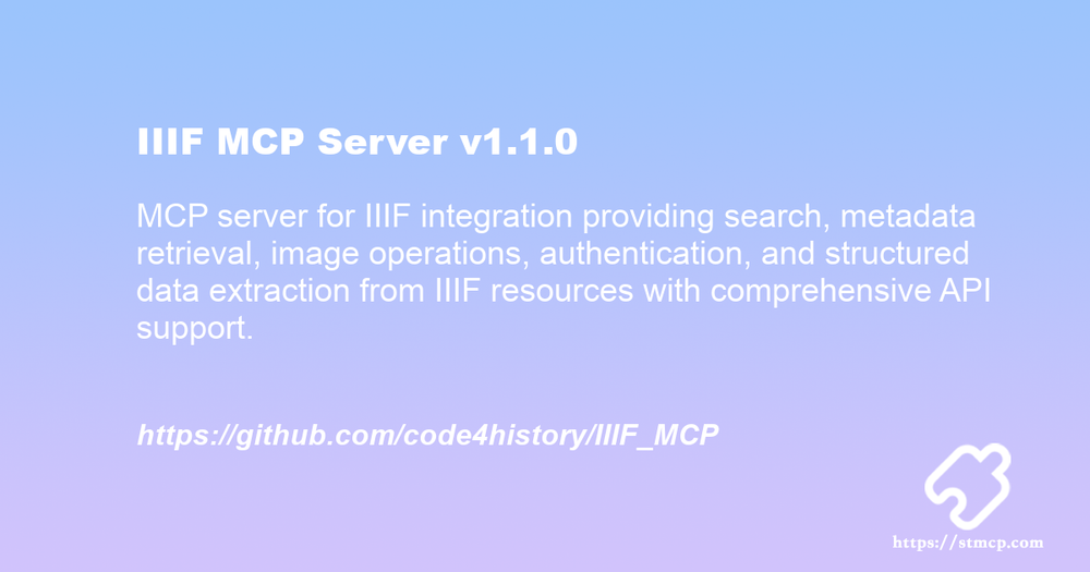 Open Graph image for IIIF MCP Server v1.1.0