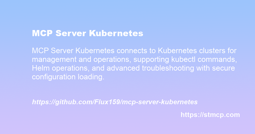 Open Graph image for MCP Server Kubernetes