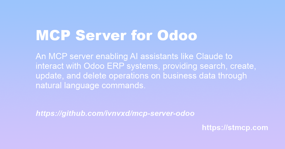 Open Graph image for MCP Server for Odoo