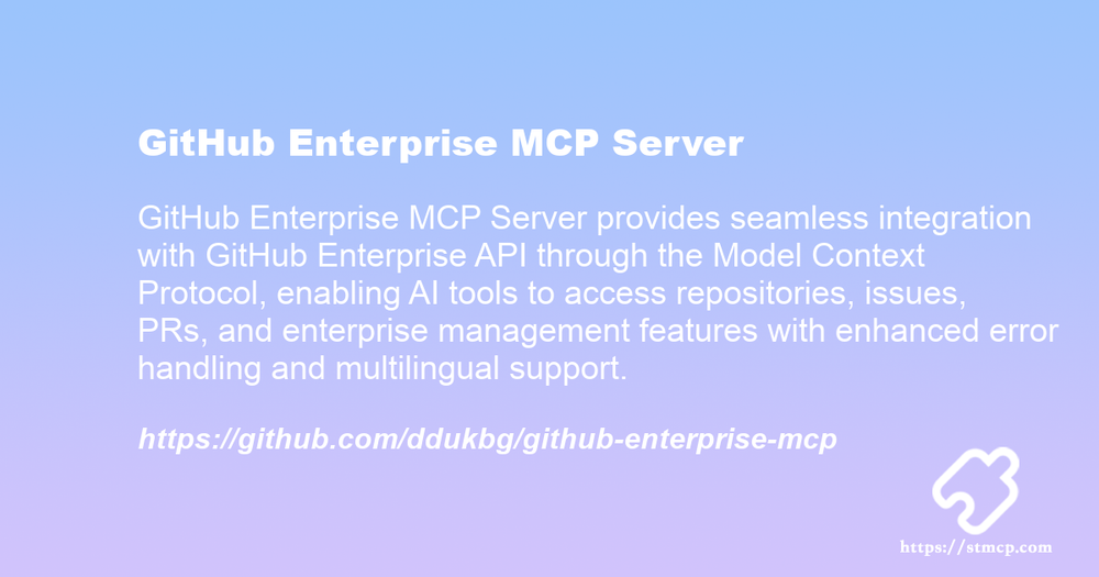 Open Graph image for GitHub Enterprise MCP Server