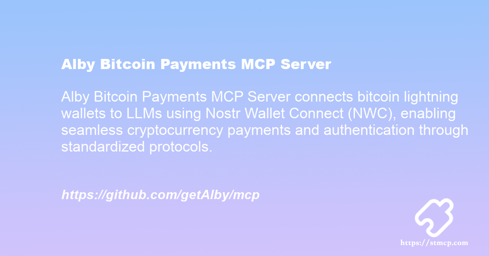 Open Graph image for Alby Bitcoin Payments MCP Server