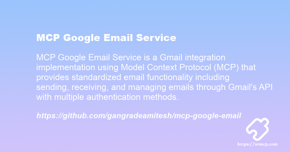 Open Graph image for MCP Google Email Service