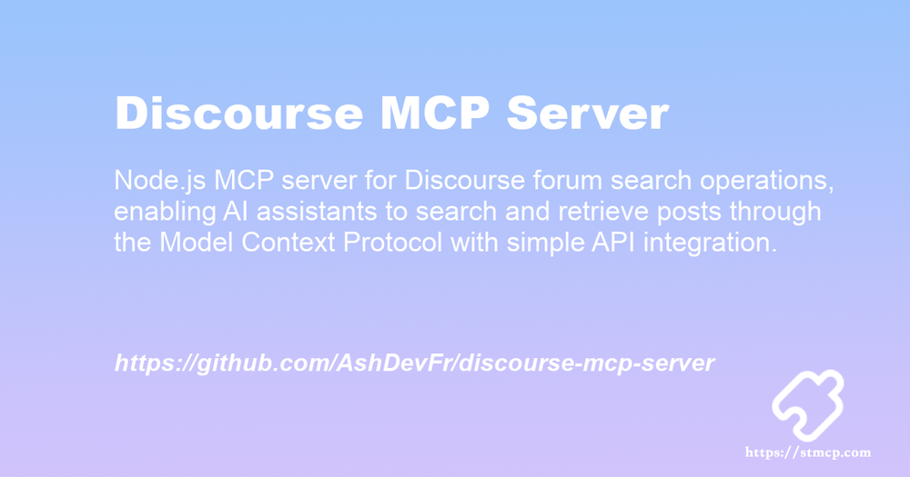 Open Graph image for Discourse MCP Server