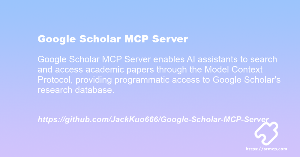 Open Graph image for Google Scholar MCP Server
