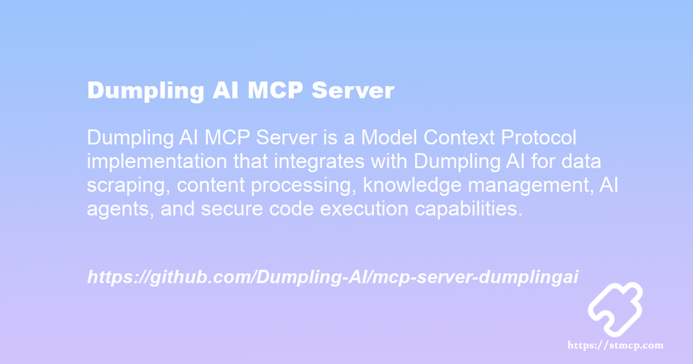 Open Graph image for Dumpling AI MCP Server