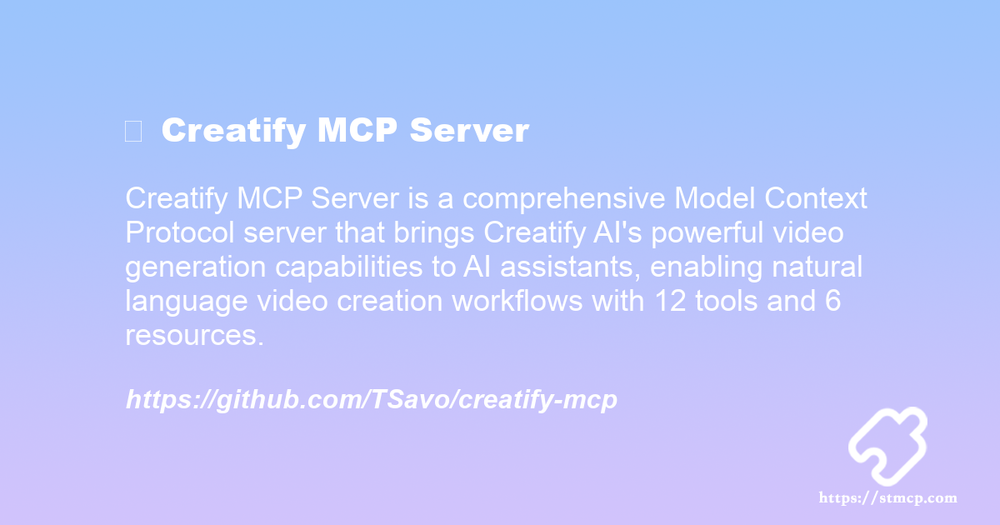Open Graph image for 🎬 Creatify MCP Server