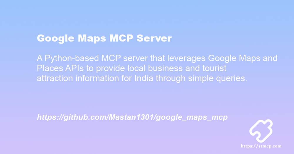 Open Graph image for Google Maps MCP Server
