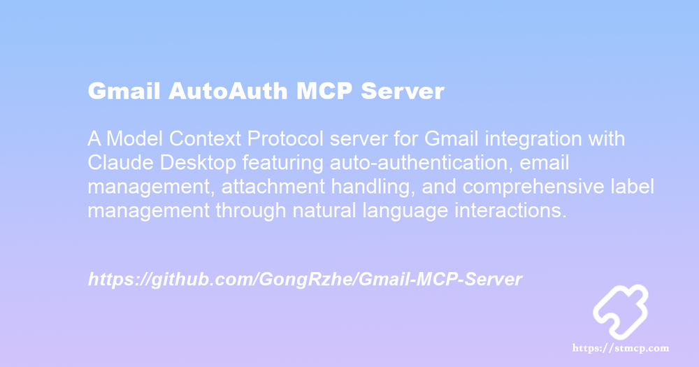 Open Graph image for Gmail AutoAuth MCP Server