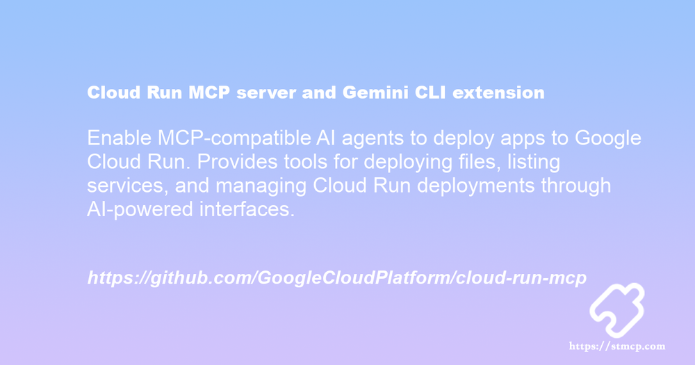 Open Graph image for Cloud Run MCP server and Gemini CLI extension