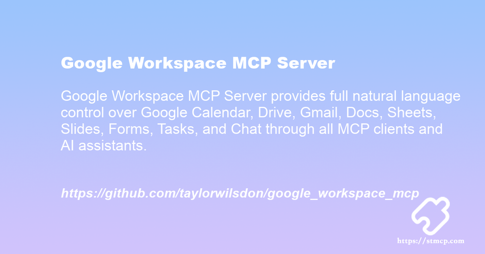 Open Graph image for Google Workspace MCP Server