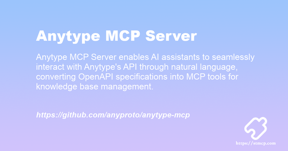 Open Graph image for Anytype MCP Server