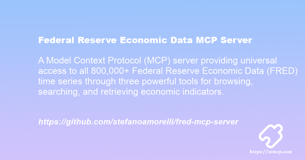 Open Graph image for Federal Reserve Economic Data MCP Server