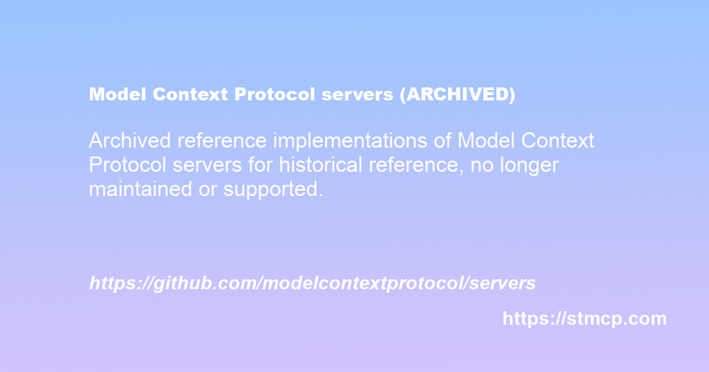 Open Graph image for Model Context Protocol servers (ARCHIVED)